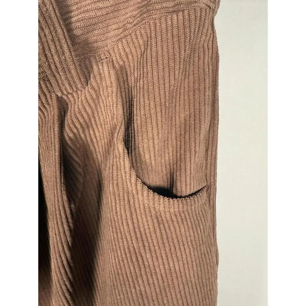 NWT Halara High Waisted Corduroy Casual Pants Cocoa Brown Size Large, Tall - Picture 6 of 12